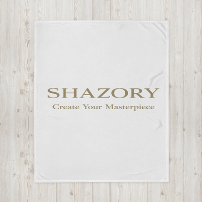 Shazory Custom Throw Blanket — 50x60 inch couch cover lifestyle