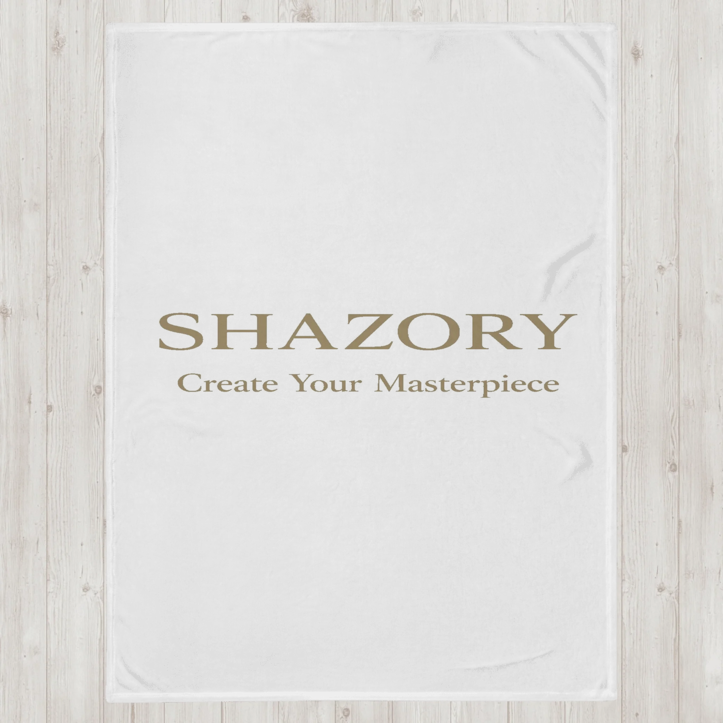 Shazory Custom Throw Blanket — silk-touch fabric texture detail