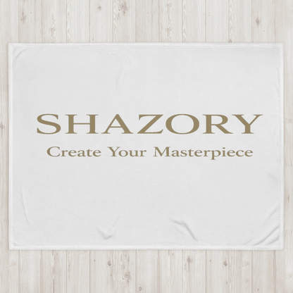 Shazory Custom Throw Blanket — made to order custom keepsake print