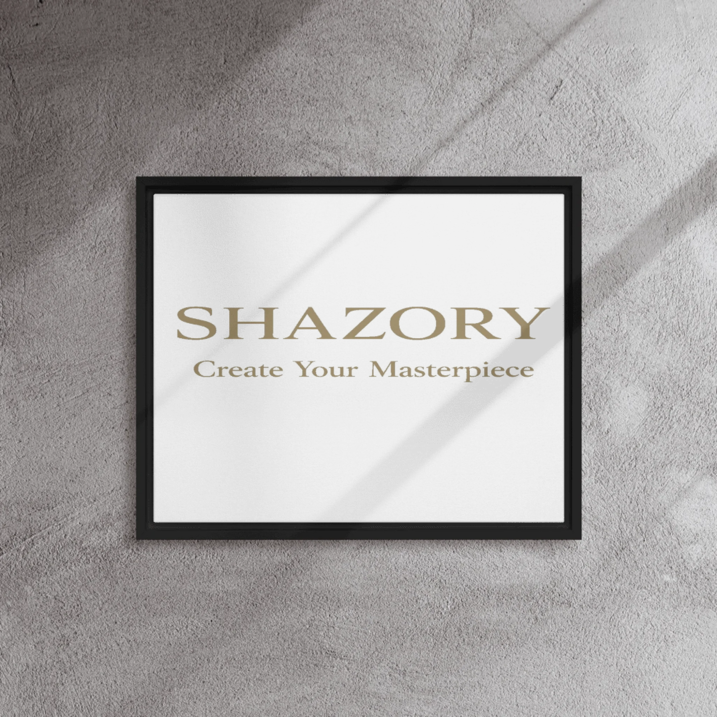 Shazory Custom Framed Canvas Wall Art — 1.25 inch frame thickness side view
