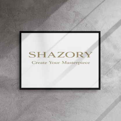 Shazory Custom Framed Canvas Wall Art — 12x16 inch home office display