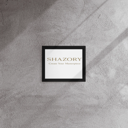 Shazory Custom Framed Canvas Wall Art — 18x24 inch entryway statement