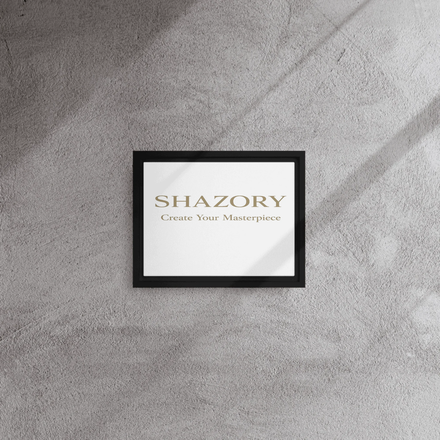 Shazory Custom Framed Canvas Wall Art — 20x30 large format lifestyle