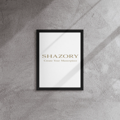 Shazory Custom Framed Canvas Wall Art — 24x36 oversized wall feature