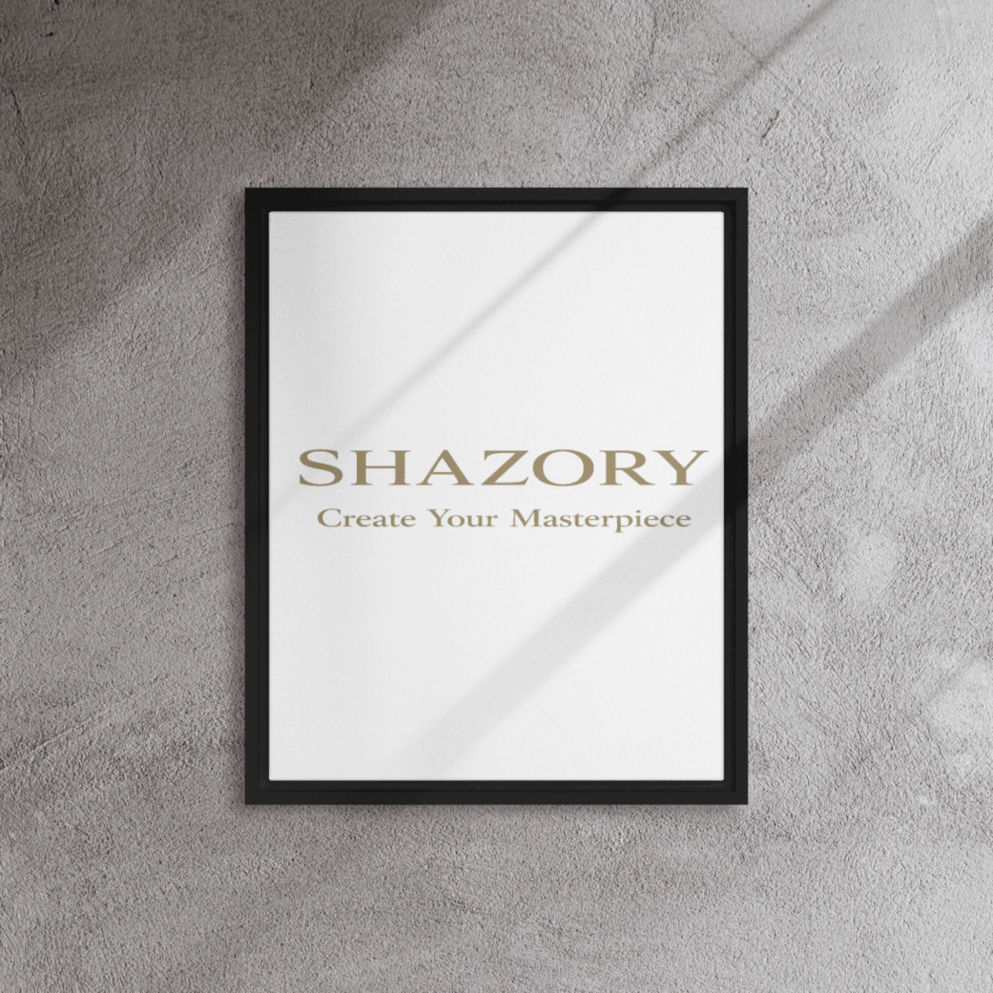 Shazory Custom Framed Canvas Wall Art — 8x10 inch small format frame