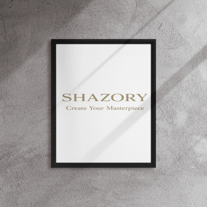 Shazory Custom Framed Canvas Wall Art — 8x10 inch small format frame