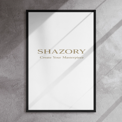 Shazory Custom Framed Canvas Wall Art — 12x12 inch square frame