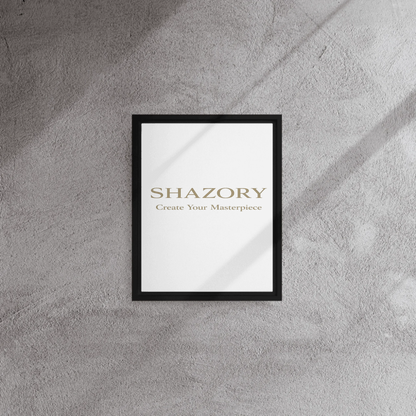 Shazory Custom Framed Canvas Wall Art — 16x16 inch square presentation