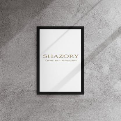 Shazory Custom Framed Canvas Wall Art — 12x18 vertical orientation