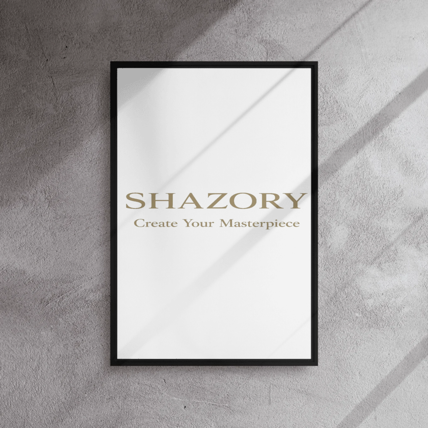 Shazory Custom Framed Canvas Wall Art — 24x32 large vertical