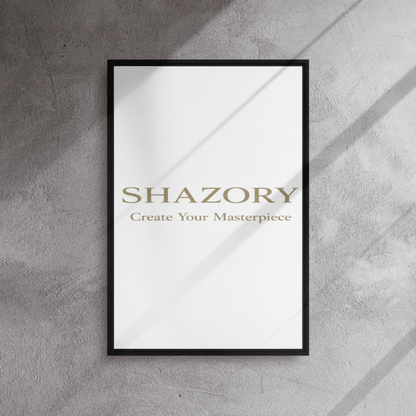 Shazory Custom Framed Canvas Wall Art — 24x32 large vertical
