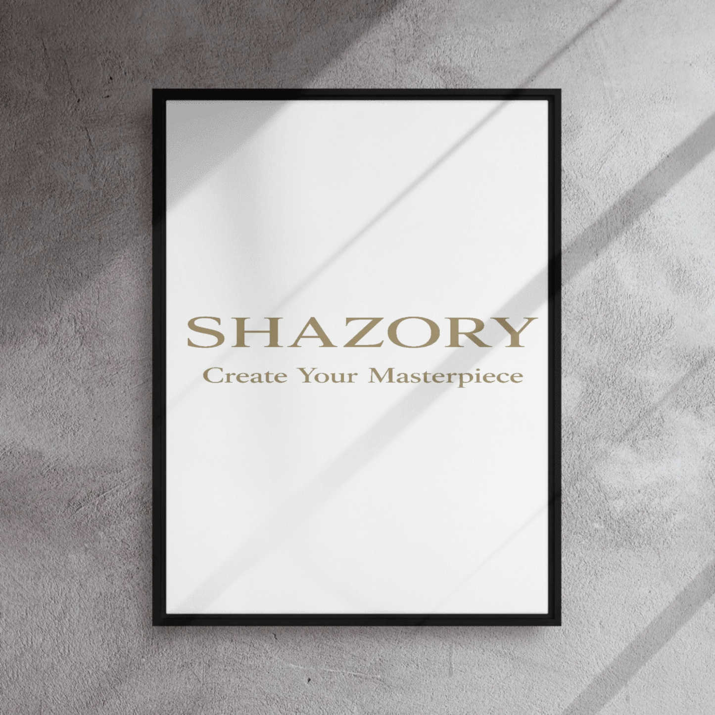 Shazory Custom Framed Canvas Wall Art — canvas weight fabric detail