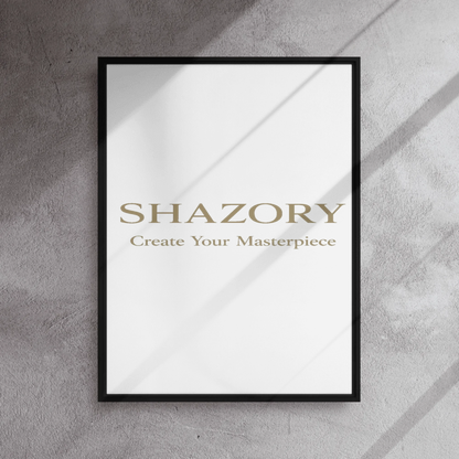 Shazory Custom Framed Canvas Wall Art — canvas weight fabric detail