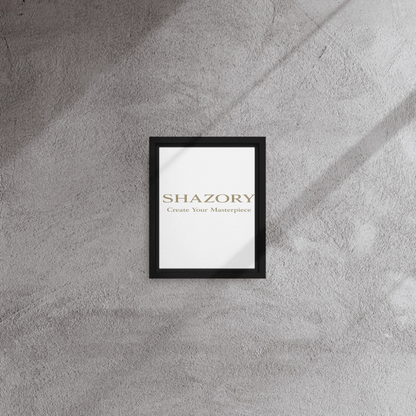 Shazory Custom Framed Canvas Wall Art — rubber pad backing close-up