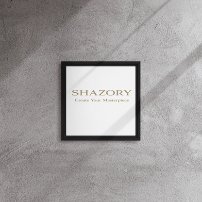 Shazory Custom Framed Canvas Wall Art — corner frame detail