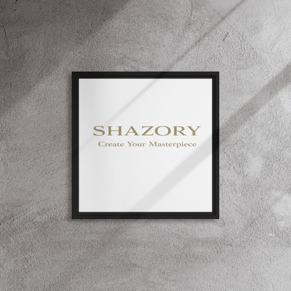 Shazory Custom Framed Canvas Wall Art — wall mounted lifestyle context