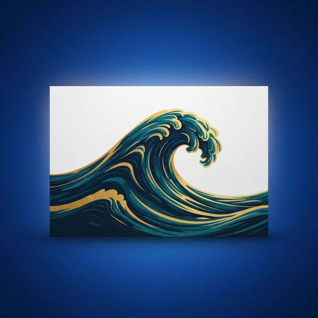 Shazory Custom Glossy Metal Print — main horizontal aluminum view