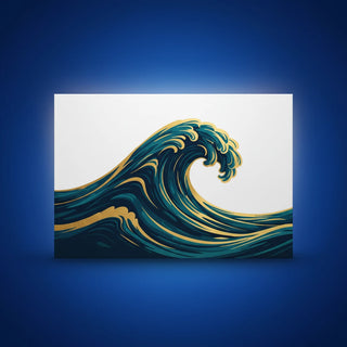 Shazory Custom Glossy Metal Print — main horizontal aluminum view