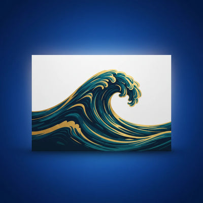 Shazory Custom Glossy Metal Print — main horizontal aluminum view