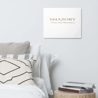 Shazory Custom Glossy Metal Print — luminescent glossy finish detail
