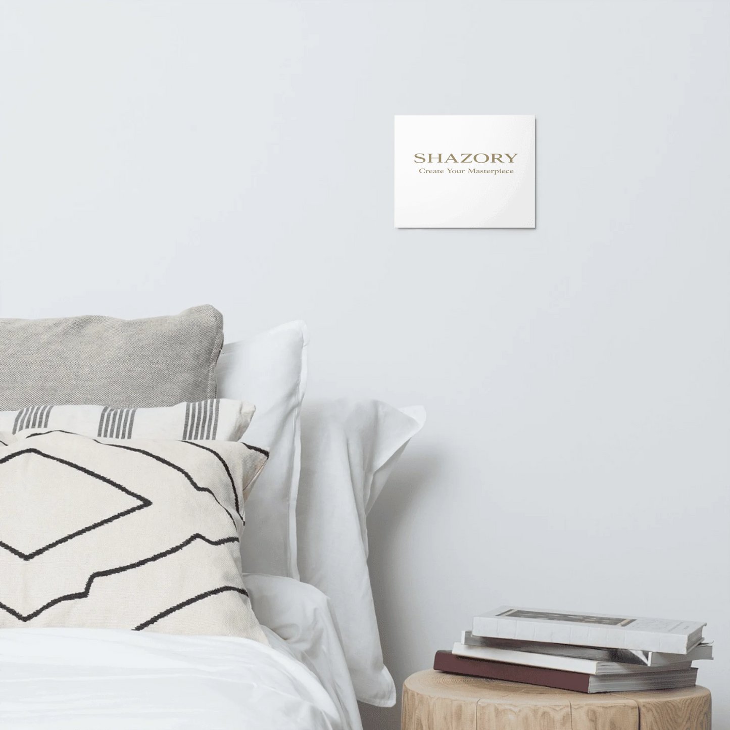 Shazory Custom Glossy Metal Print — vertical orientation gallery wall