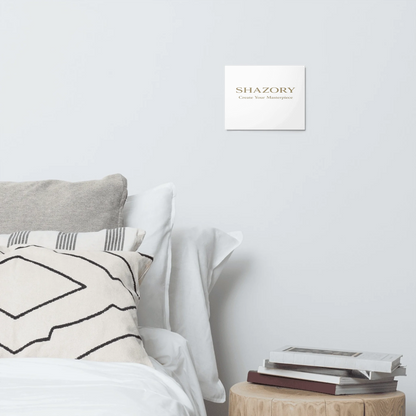 Shazory Custom Glossy Metal Print — vertical orientation gallery wall
