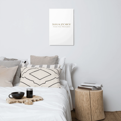 Shazory Custom Glossy Metal Print — 16x20 inch living room display