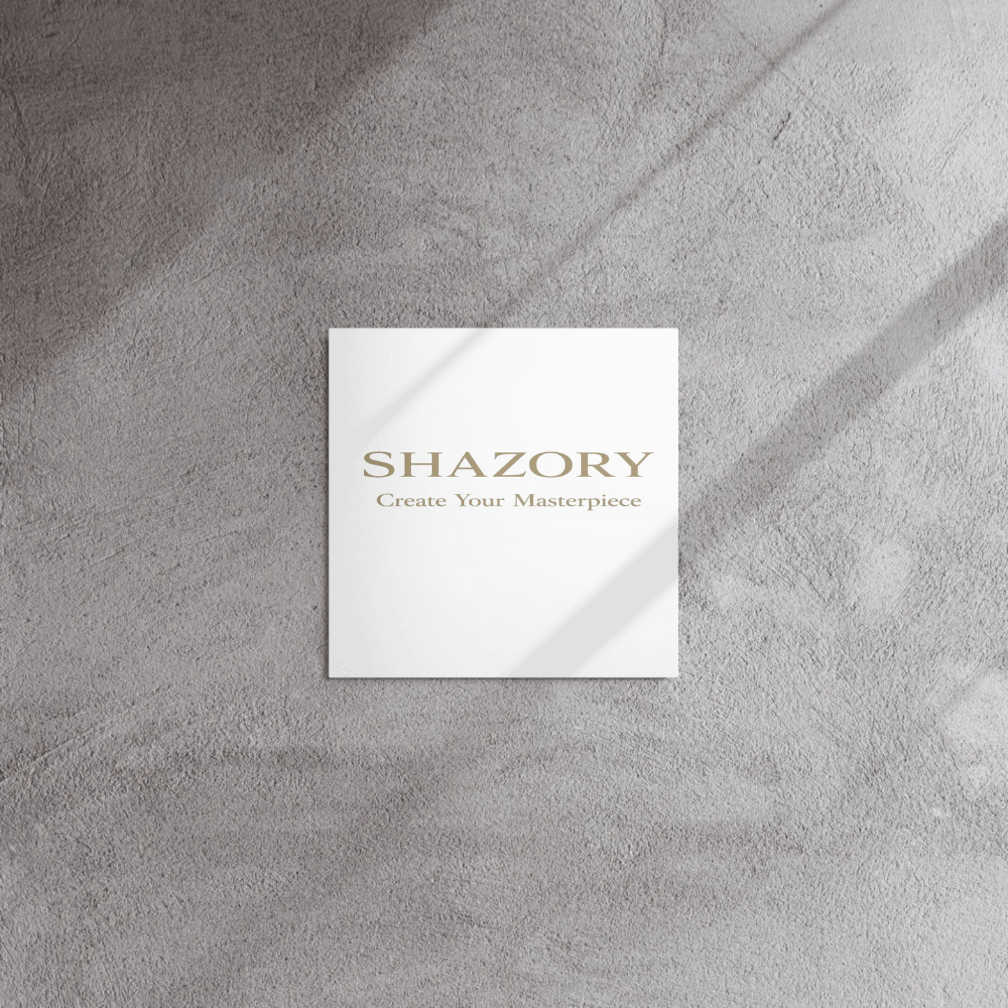 Shazory Custom Glossy Metal Print — 8x10 inch compact format
