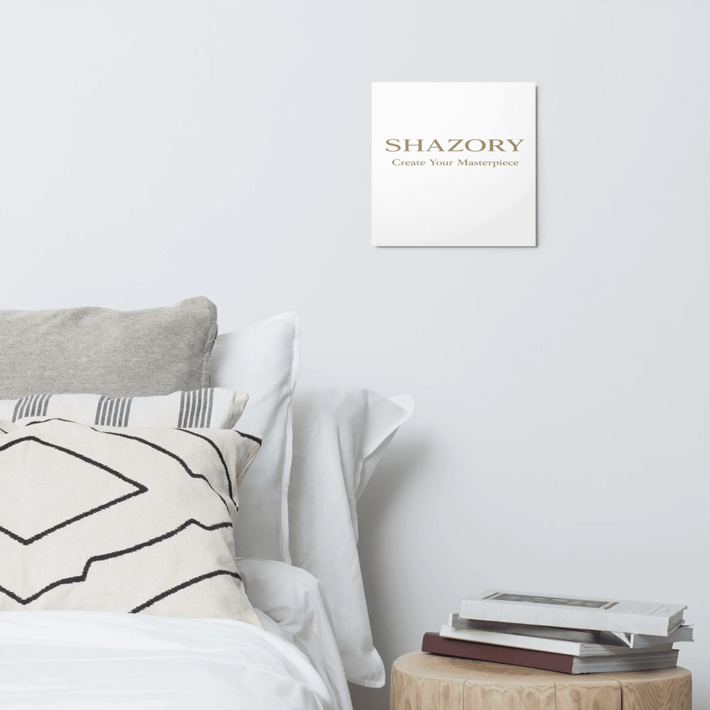 Shazory Custom Glossy Metal Print — 12x12 square format mount