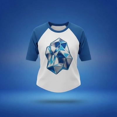 Custom Sport Raglan Baby Tee — personalized photo or design printed on women's raglan baby tee from Shazory