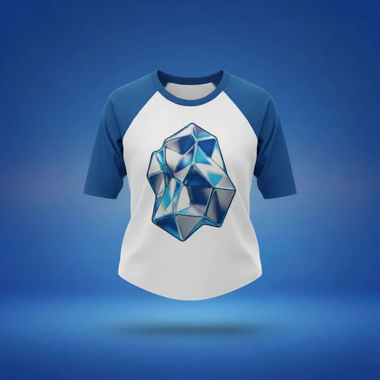 Shazory Custom Photo Raglan Baby Tee, customizable with your own photo, available at getshazory.com