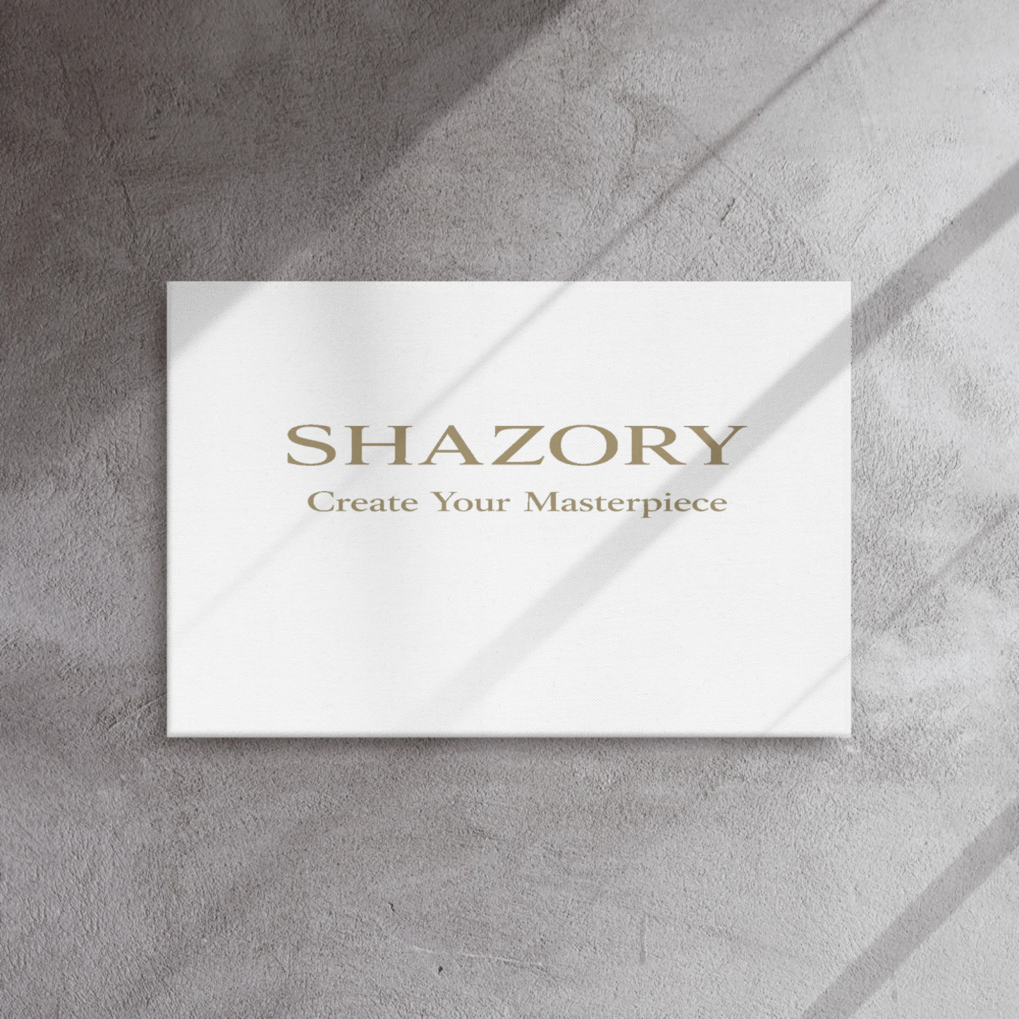 Shazory Custom Thin Canvas Wall Art — main horizontal slim profile view