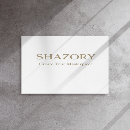 Shazory Custom Thin Canvas Wall Art — main horizontal slim profile view