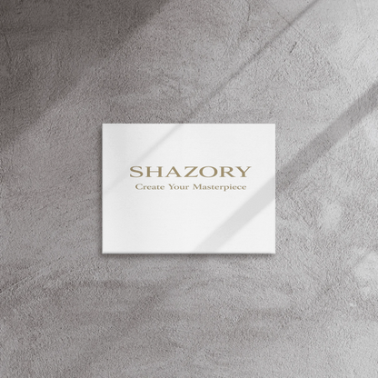 Shazory Custom Thin Canvas Wall Art — 0.75 inch slim depth side detail
