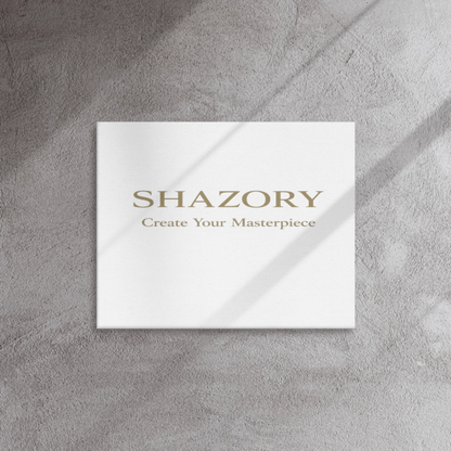 Shazory Custom Thin Canvas Wall Art — vertical orientation modern wall