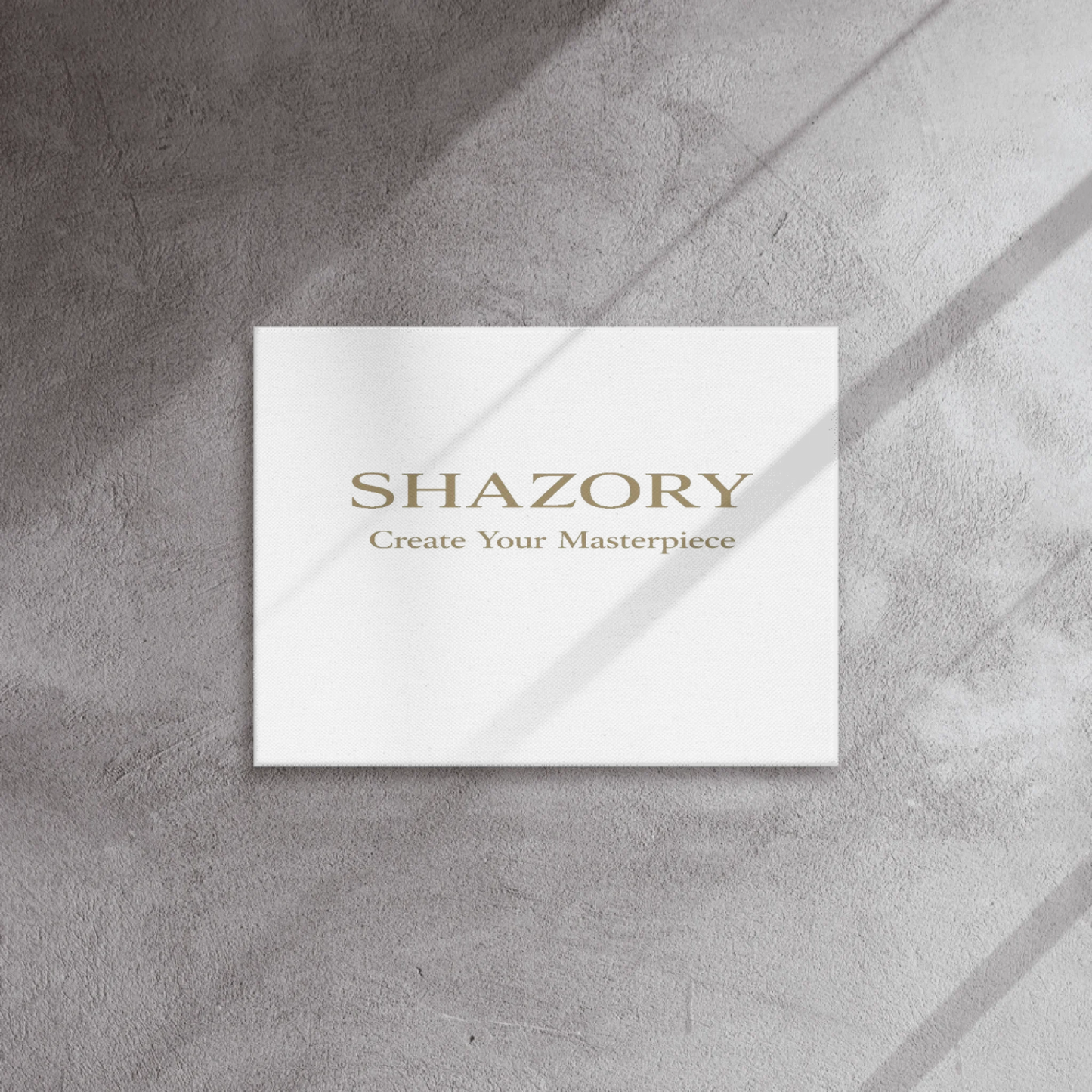 Shazory Custom Thin Canvas Wall Art — square format minimalist display