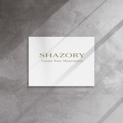 Shazory Custom Thin Canvas Wall Art — square format minimalist display