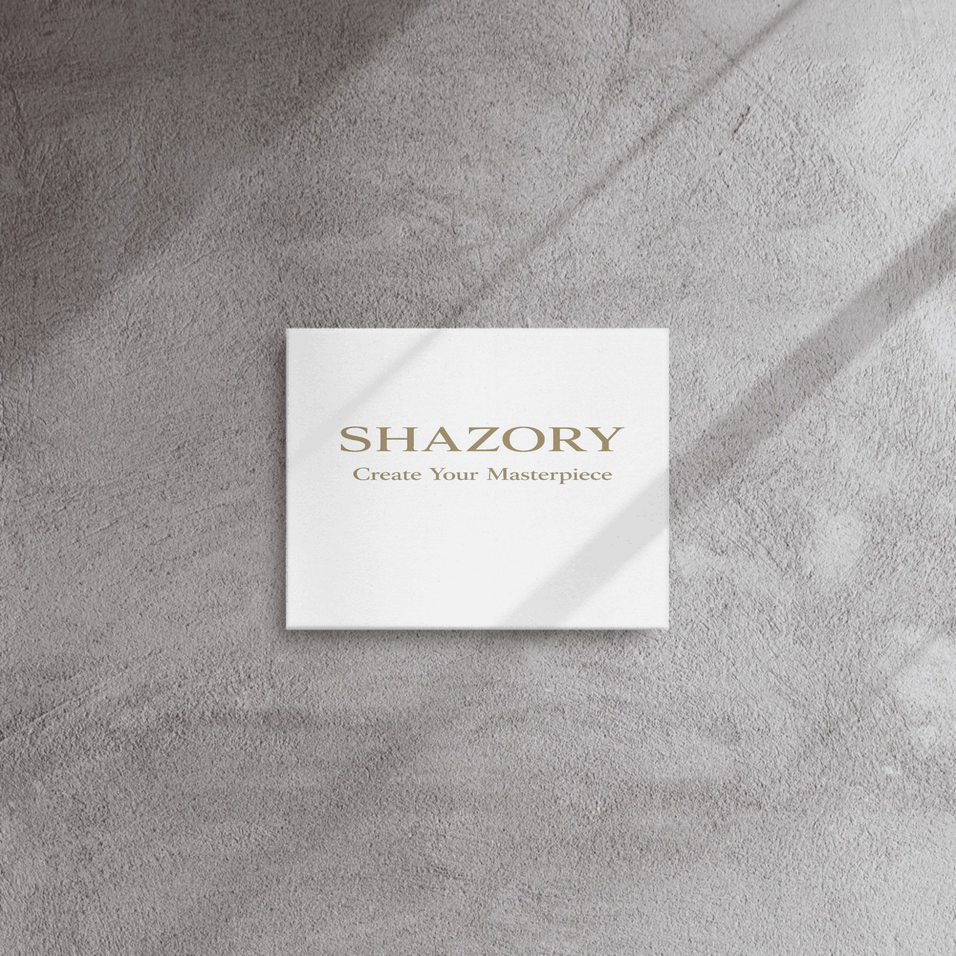 Shazory Custom Thin Canvas Wall Art — 11x14 inch on living room wall