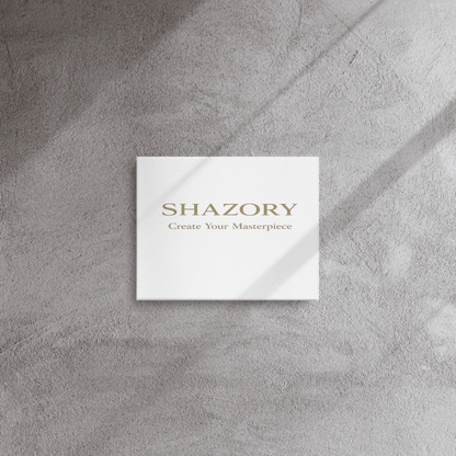 Shazory Custom Thin Canvas Wall Art — 11x14 inch on living room wall