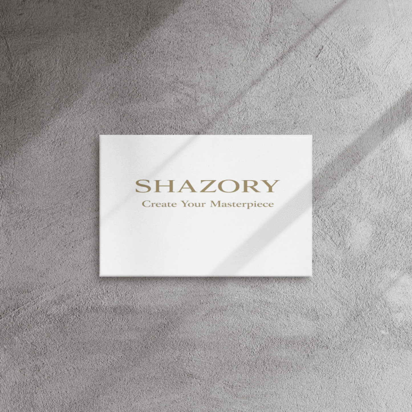 Shazory Custom Thin Canvas Wall Art — 12x16 inch home office context