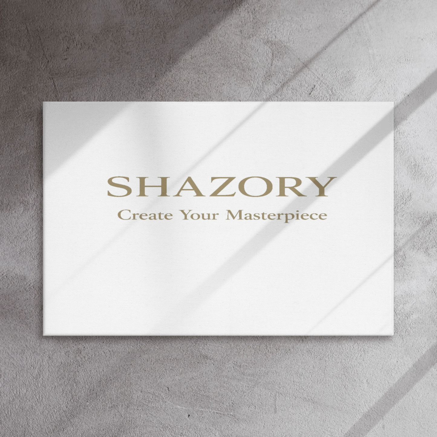 Shazory Custom Thin Canvas Wall Art — wall mount hardware back detail