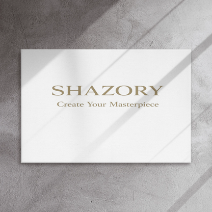 Shazory Custom Thin Canvas Wall Art — wall mount hardware back detail