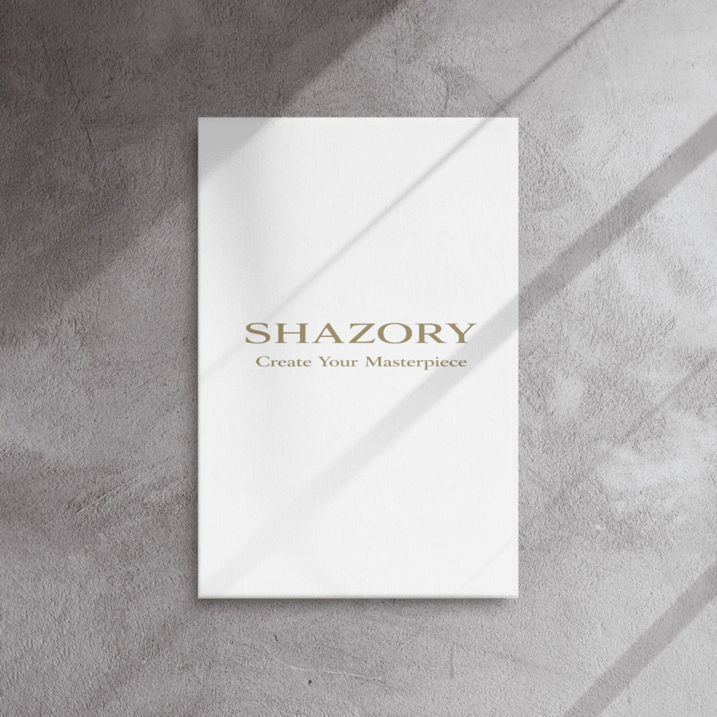 Shazory Custom Thin Canvas Wall Art — canvas texture fabric close-up