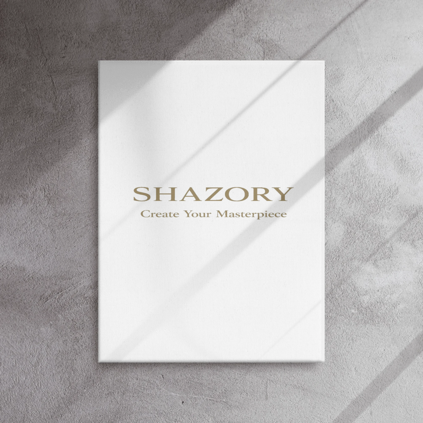 Shazory Custom Thin Canvas Wall Art — corner construction quality detail