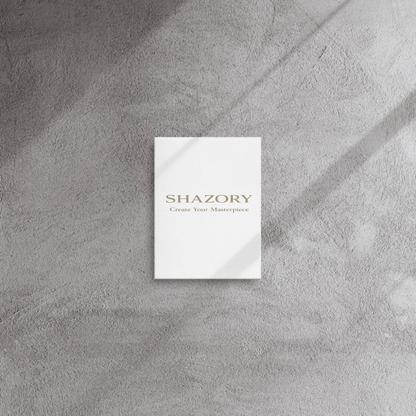 Shazory Custom Thin Canvas Wall Art — size comparison reference view
