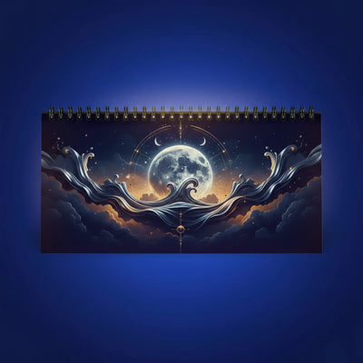 Shazory Custom Desk Calendar — spiral-bound satin-finish with custom cover