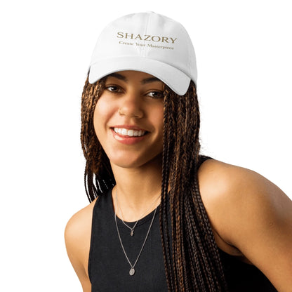 Shazory Custom Under Armour Dad Hat — 65/35 poly-cotton blend texture