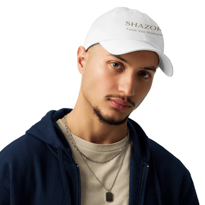 Shazory Custom Under Armour Dad Hat — adjustable cloth strap back view