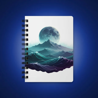 Shazory Custom Spiral Bound Journal — main view of personalized cover and lay-flat spiral binding