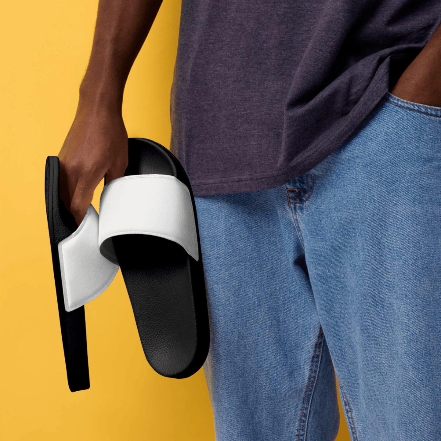 Shazory Custom Men's Slides — EVA footbed detail